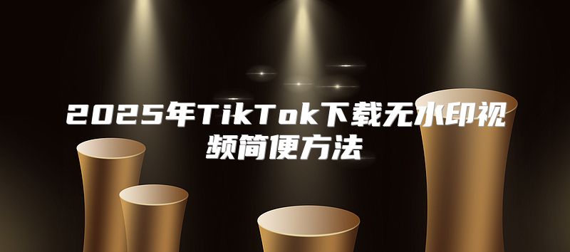 2025年TikTok下载无水印视频简便方法