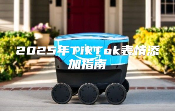 2025年TikTok表情添加指南