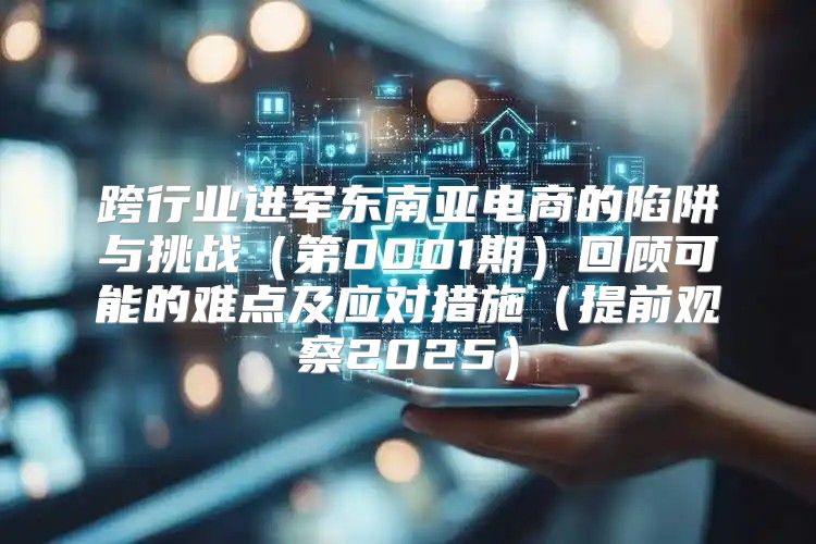 跨行业进军东南亚电商的陷阱与挑战第0001期回顾可能的难点及应对措施提前观察2025