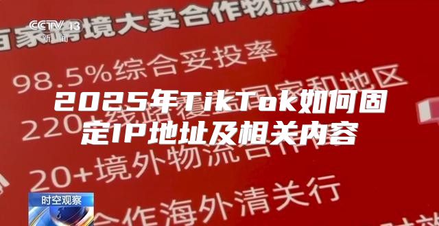 2025年TikTok如何固定IP地址及相关内容