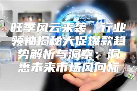 旺季风云来袭，行业领袖揭秘大促爆款趋势解析与洞察：洞悉未来市场风向标