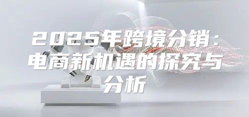 2025年跨境分销：电商新机遇的探究与分析