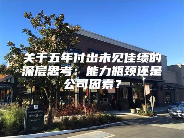 关于五年付出未见佳绩的深层思考：能力瓶颈还是公司因素？