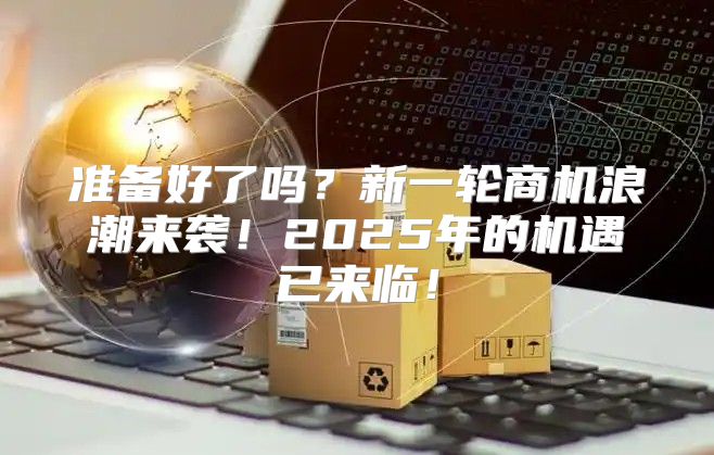 准备好了吗？新一轮商机浪潮来袭！2025年的机遇已来临！