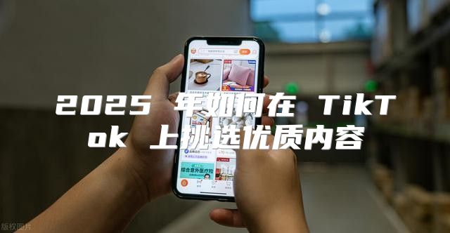 2025 年如何在 TikTok 上挑选优质内容
