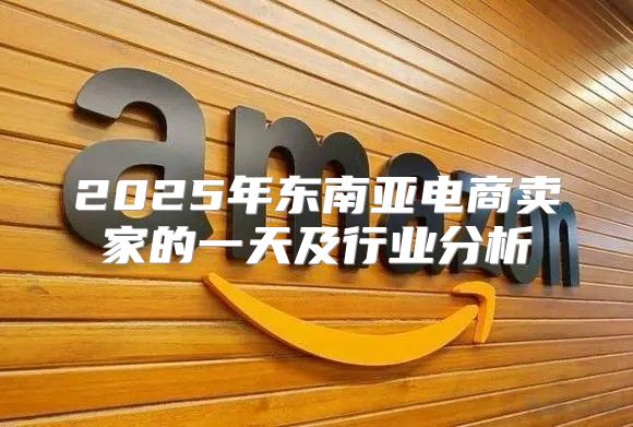 2025年东南亚电商卖家的一天及行业分析