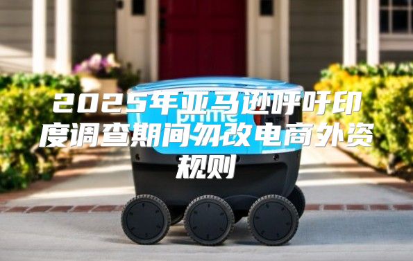 2025年亚马逊呼吁印度调查期间勿改电商外资规则