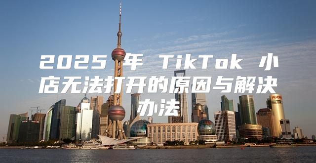 2025 年 TikTok 小店无法打开的原因与解决办法