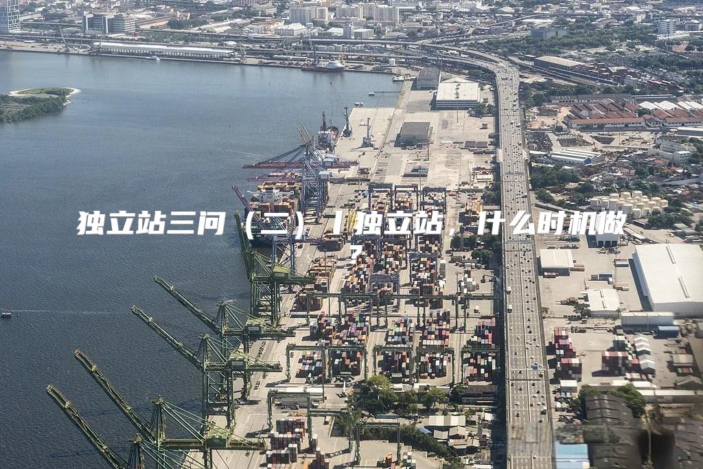 独立站三问二丨独立站，什么时机做？