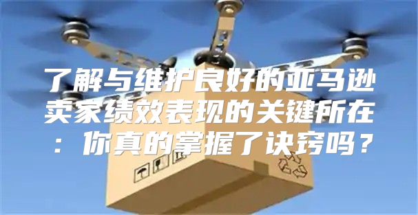 了解与维护良好的亚马逊卖家绩效表现的关键所在：你真的掌握了诀窍吗？
