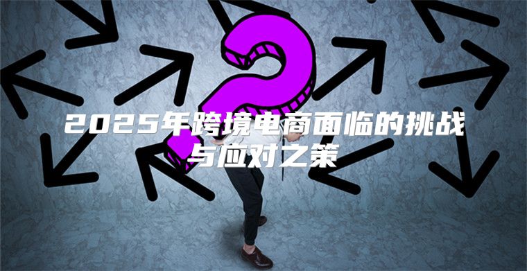2025年跨境电商面临的挑战与应对之策
