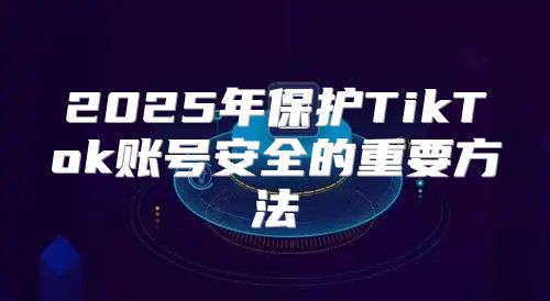 2025年保护TikTok账号安全的重要方法