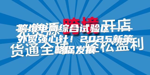 跨境电商综合试验区——外贸强心针！2025新策略促发展