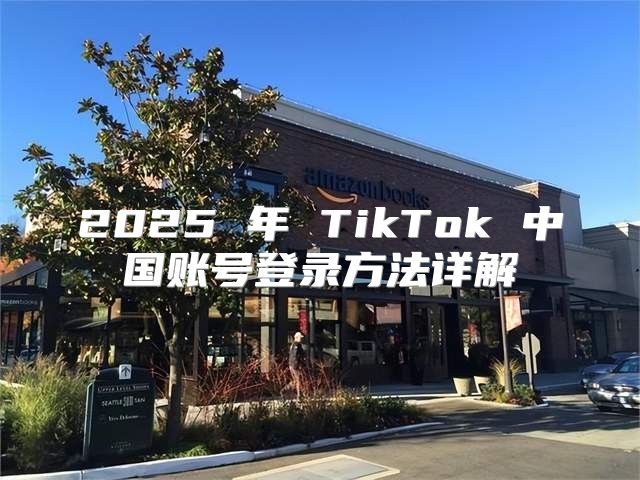 2025 年 TikTok 中国账号登录方法详解