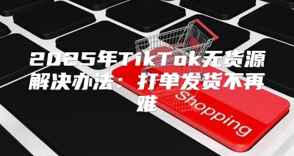 2025年TikTok无货源解决办法：打单发货不再难