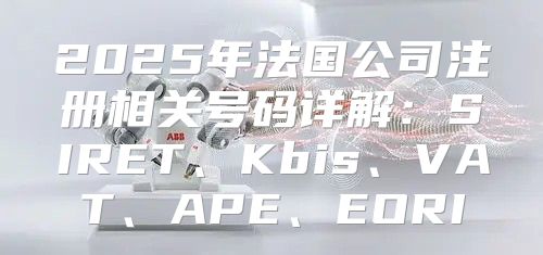 2025年法国公司注册相关号码详解：SIRET、Kbis、VAT、APE、EORI