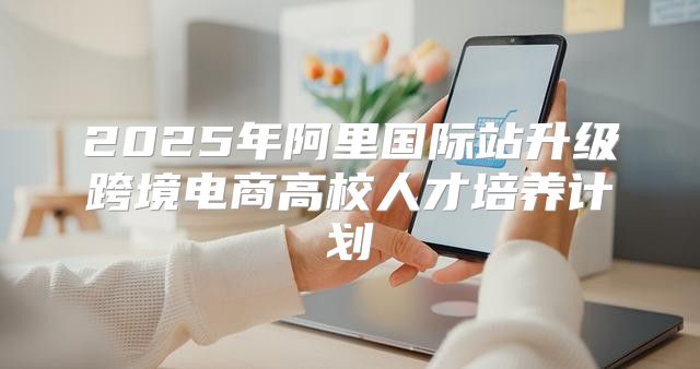 2025年阿里国际站升级跨境电商高校人才培养计划