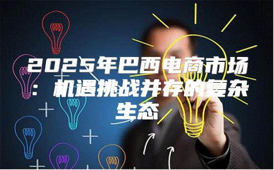 2025年巴西电商市场：机遇挑战并存的复杂生态