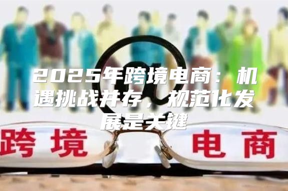 2025年跨境电商：机遇挑战并存，规范化发展是关键