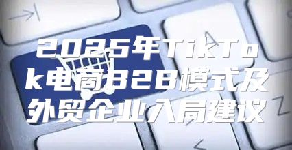 2025年TikTok电商B2B模式及外贸企业入局建议