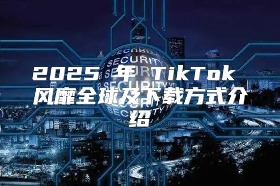 2025 年 TikTok 风靡全球及下载方式介绍
