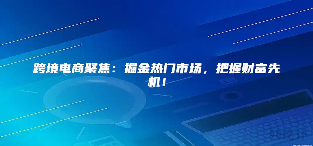 跨境电商聚焦：掘金热门市场，把握财富先机！