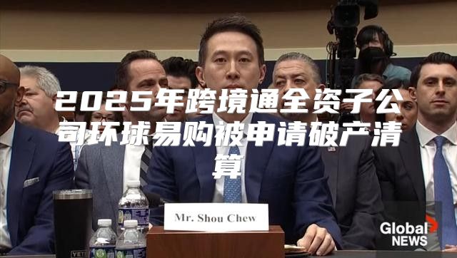 2025年跨境通全资子公司环球易购被申请破产清算