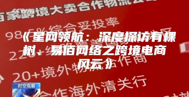 星网领航：深度探访有棵树、易佰网络之跨境电商风云