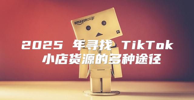 2025 年寻找 TikTok 小店货源的多种途径