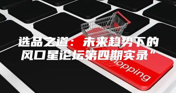 选品之道：未来趋势下的风口星论坛第四期实录”