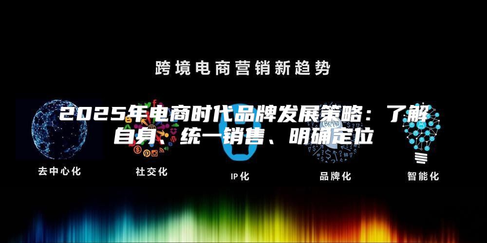 2025年电商时代品牌发展策略：了解自身、统一销售、明确定位
