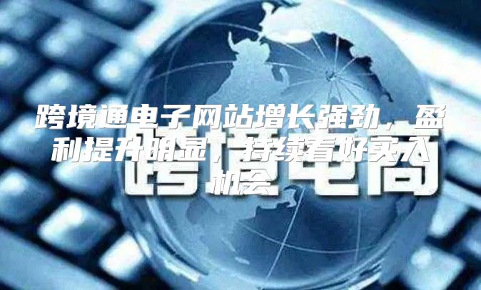 跨境通电子网站增长强劲，盈利提升明显，持续看好买入机会