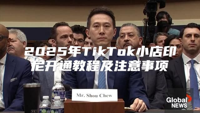 2025年TikTok小店印尼开通教程及注意事项