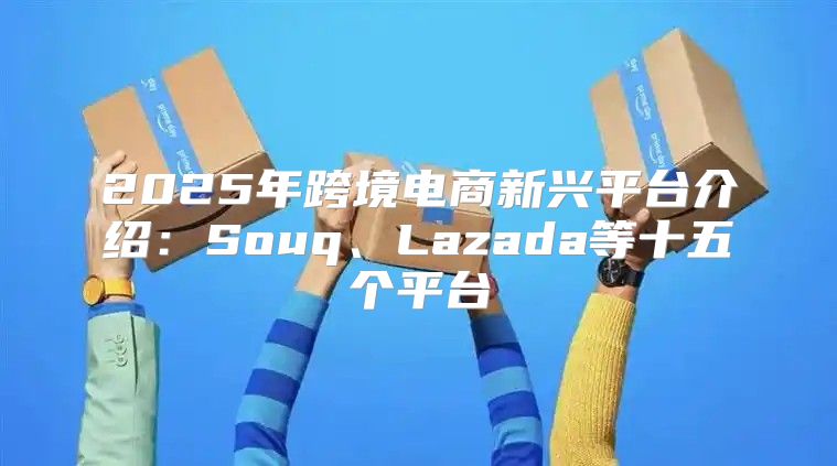 2025年跨境电商新兴平台介绍：Souq、Lazada等十五个平台