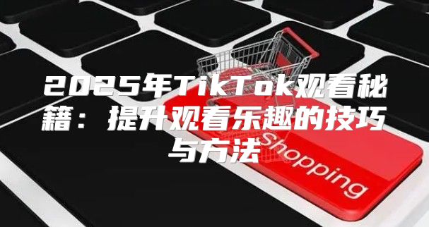 2025年TikTok观看秘籍：提升观看乐趣的技巧与方法