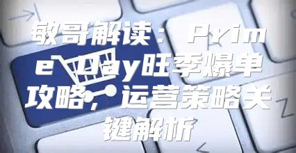 敏哥解读：Prime Day旺季爆单攻略，运营策略关键解析