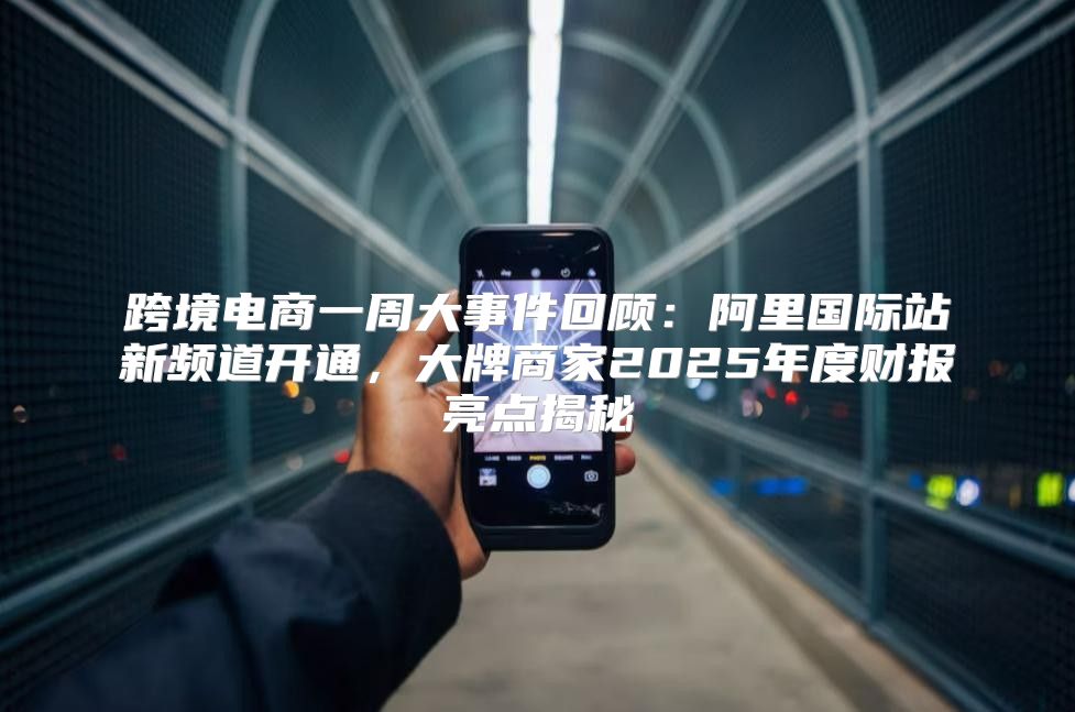 跨境电商一周大事件回顾：阿里国际站新频道开通，大牌商家2025年度财报亮点揭秘