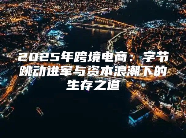 2025年跨境电商：字节跳动进军与资本浪潮下的生存之道