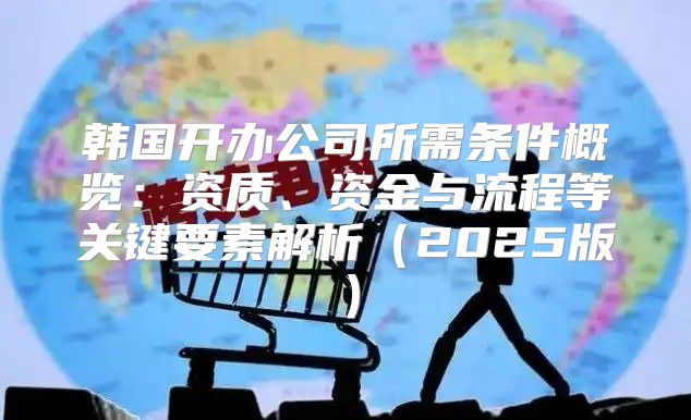 韩国开办公司所需条件概览：资质、资金与流程等关键要素解析2025版