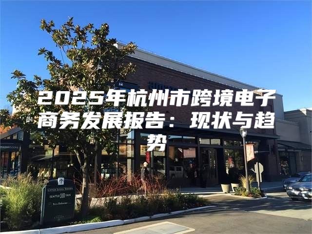 2025年杭州市跨境电子商务发展报告：现状与趋势
