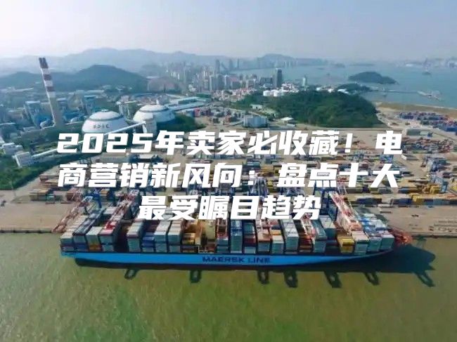 2025年卖家必收藏！电商营销新风向：盘点十大最受瞩目趋势