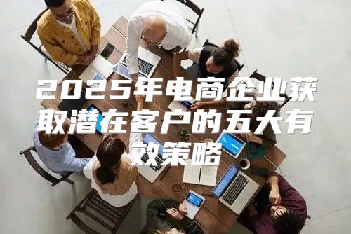 2025年电商企业获取潜在客户的五大有效策略