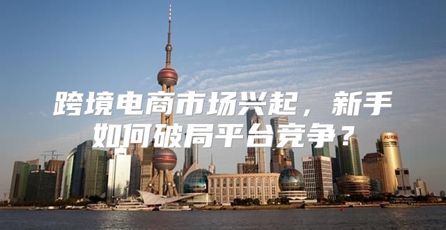 跨境电商市场兴起，新手如何破局平台竞争？