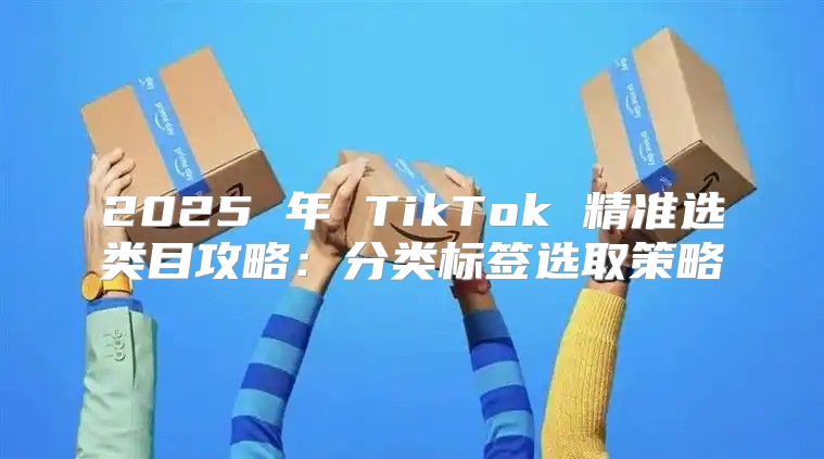 2025 年 TikTok 精准选类目攻略：分类标签选取策略