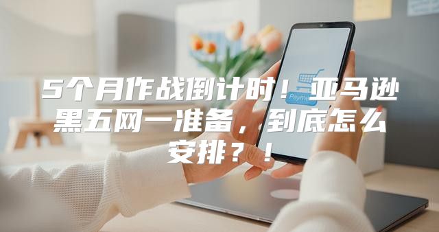 5个月作战倒计时！亚马逊黑五网一准备，到底怎么安排？！