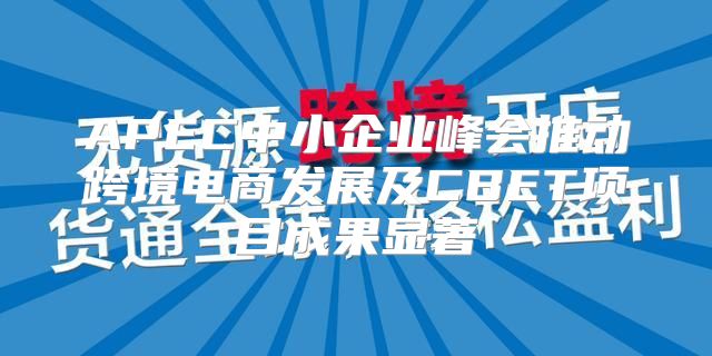 APEC中小企业峰会推动跨境电商发展及CBET项目成果显著