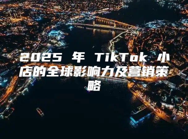 2025 年 TikTok 小店的全球影响力及营销策略
