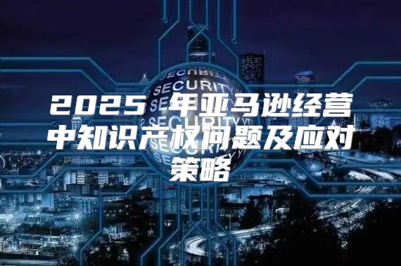 2025 年亚马逊经营中知识产权问题及应对策略