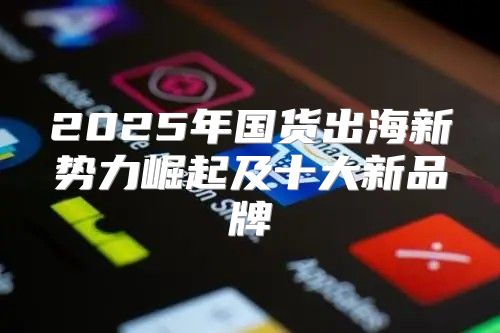 2025年国货出海新势力崛起及十大新品牌