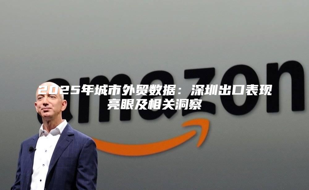 2025年城市外贸数据：深圳出口表现亮眼及相关洞察